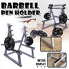 Забавный держатель для штанги, держатель для ручек, тематический стол для спортзала, ящик для хранения ручек, подходит для хранения ручек, украшение стола, подарки