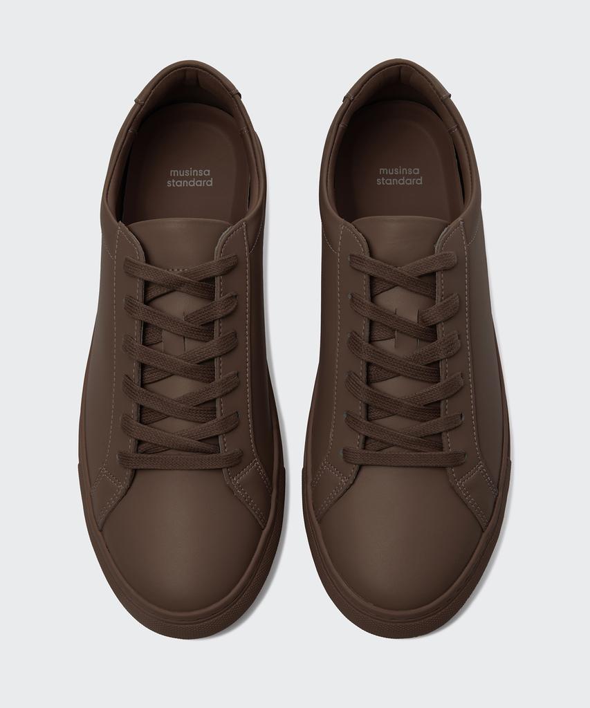 Musinsa Standard Leather Court Sneakers Mark 2 [Baroque Brown]