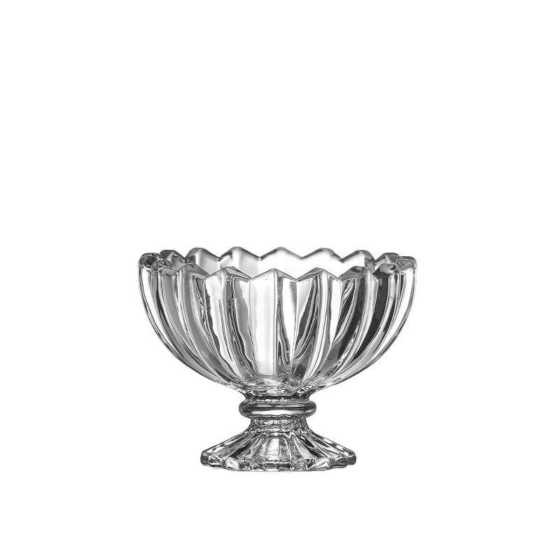 Круглая стеклянная миска, высокая чашка для мороженого, салатница, прозрачный поднос, хозяйственный контейнер, десертная тарелка, фруктовница, кухонные принадлежности