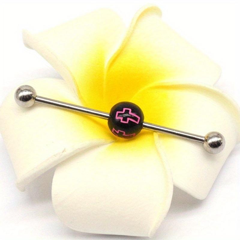 1 шт., серьги-гвоздики в форме сердца, крестики-цветки, серьги-гвоздики на Хэллоуин, призрак, аксессуары для пирсинга, модные украшения