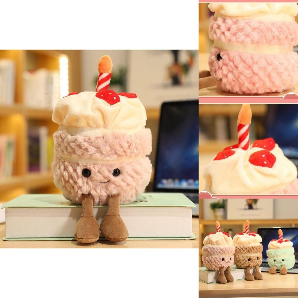 Очаровательная плюшевая игрушка Jellycat в виде торта на день рождения, 28 см