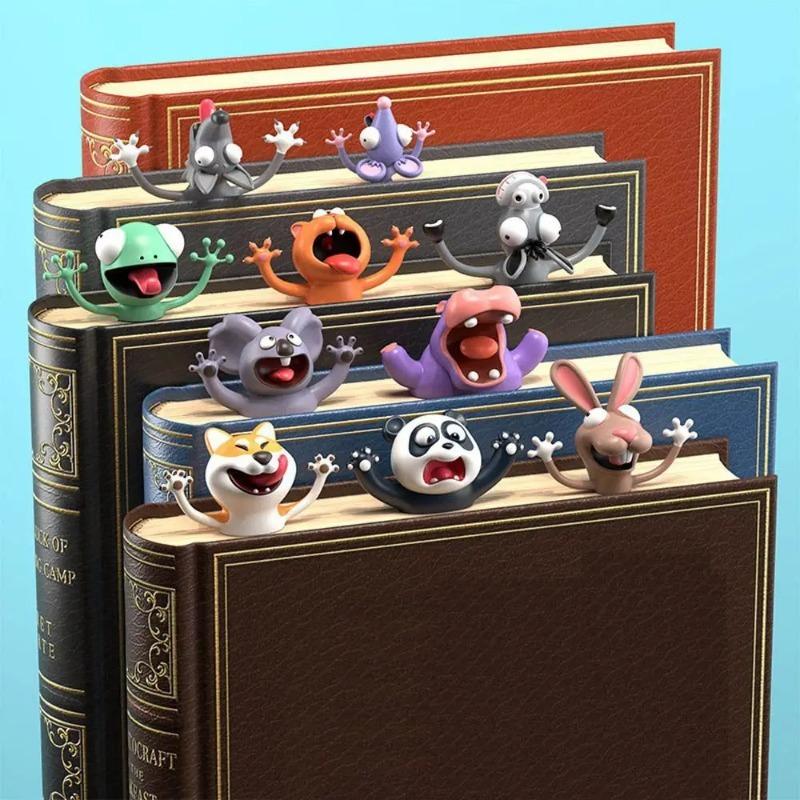 Новейшие Панда Шиба Ину Забавные Креативные ПВХ Закладки для книг 3D Закладки для книг Мультяшные животные Закладки для книг Тюлени Осьминог Школьные принадлежности