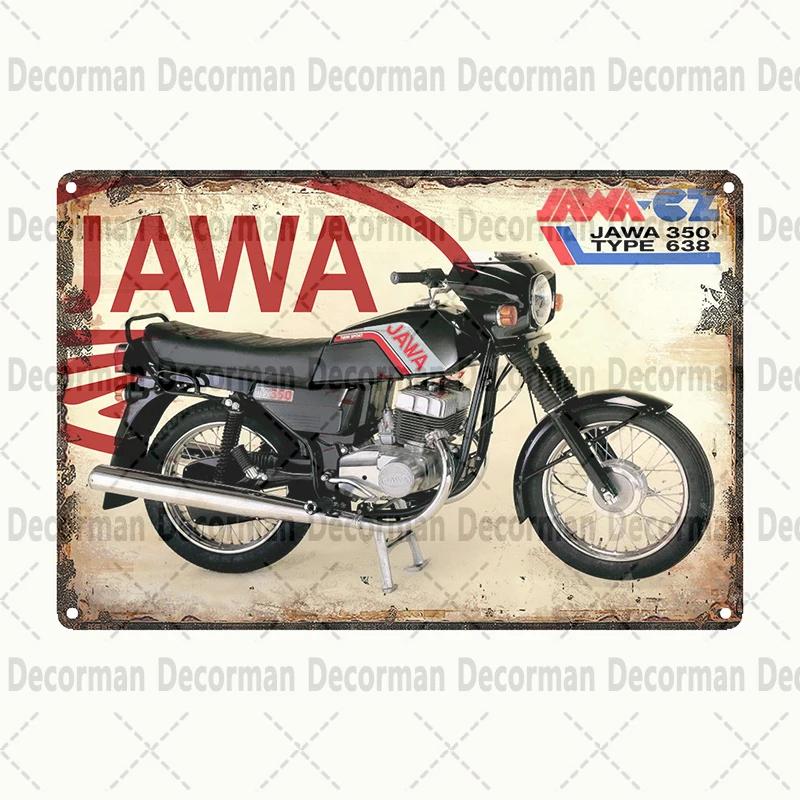 [ DecorMan]  JAWA BSA Мотор Металлические Знаки Постеры Винтажная Живопись Индивидуальный Декор Клуба LTA-1704 винтажный декор