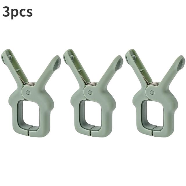 1/3pc Large Beach Towel Clips Plastic Strong Windproof Clothes Pegs Quilt Hanging Clip Reusable Non-slip Fixed Drying Clothespin