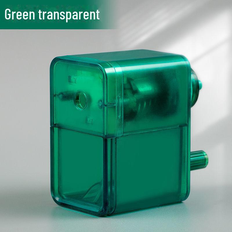 Точилка для древесного угля и художественных карандашей с ручным приводом и автоматической подачей