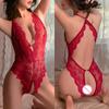 Сексуальное глубокое V-образное нижнее белье Lenceria Femenina Чулки с вырезами Платье без ластовицы Боди без спины Женское экзотическое нижнее белье Секс-костюмы
