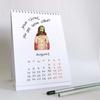 Pattern Christ Jesus 2025 Year Calendar Desktop Decoration Date Paper Display