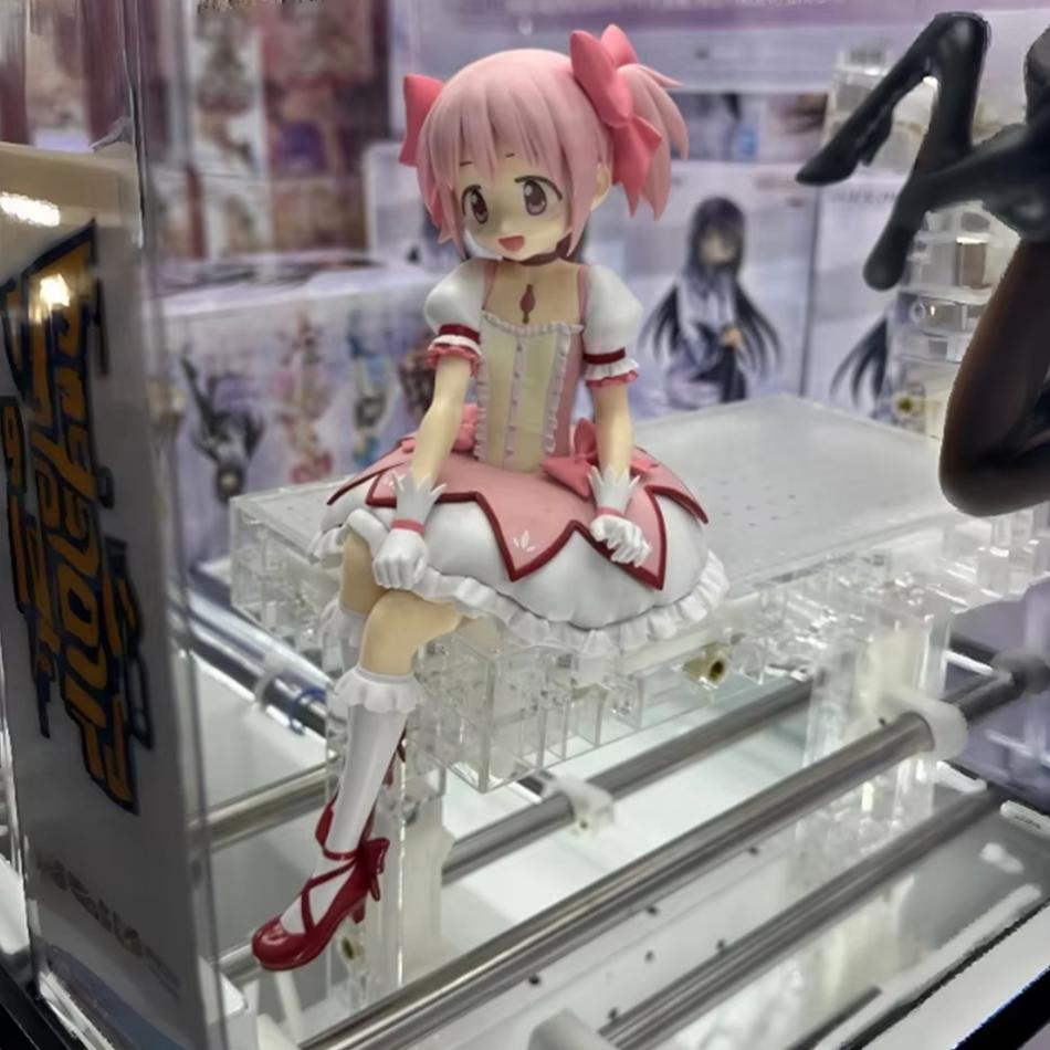 Фигурка Puella Magi Madoka Magica Мадока Саяка Стопор для лапши Сидящая ПВХ Аниме Коллекционная модель Декор для стола Подарок для фанатов аниме