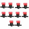 10pcs 1/4" Gas Fuel InLine Straight Fuel Cut-Off/Shut-Off Valve For KAWASAKI TECUMSEH KOHLER Fit HONDA ENGINES