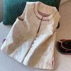 Vest Jacquard Sleeveless Top Jacket Vest Button Niche Women 2025 New New