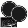 2pcs, Car Cup Coasters ,Silicone Anti-Slip Crystal Rhinestone Drink Car Cup Mat