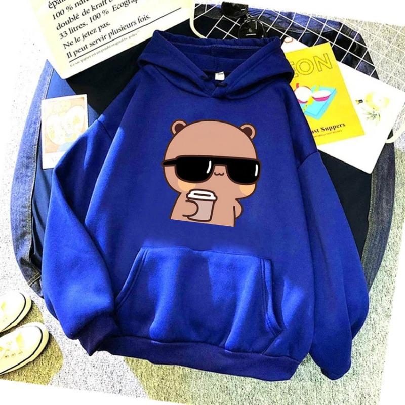 Anime Funny Womens Hoodie Bubu and Dudu Print Pullover Streetwear Hoodies Women Hip Hop Fleece Harajuku Y2K Unisex Sweatshirts