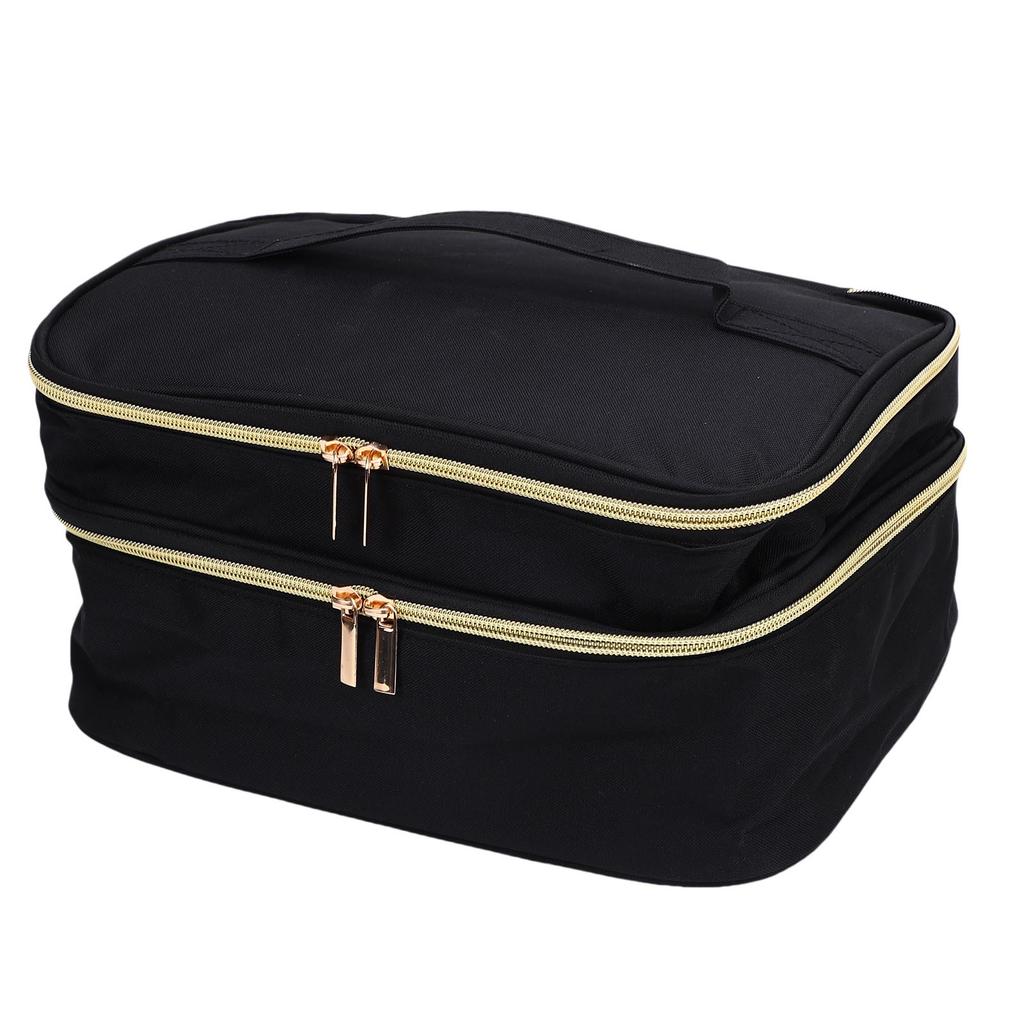 Сумка для хранения швейных принадлежностей 2 слоя ткань Оксфорд сумка-органайзер для швейных аксессуаров с 4 съемными разделителями для