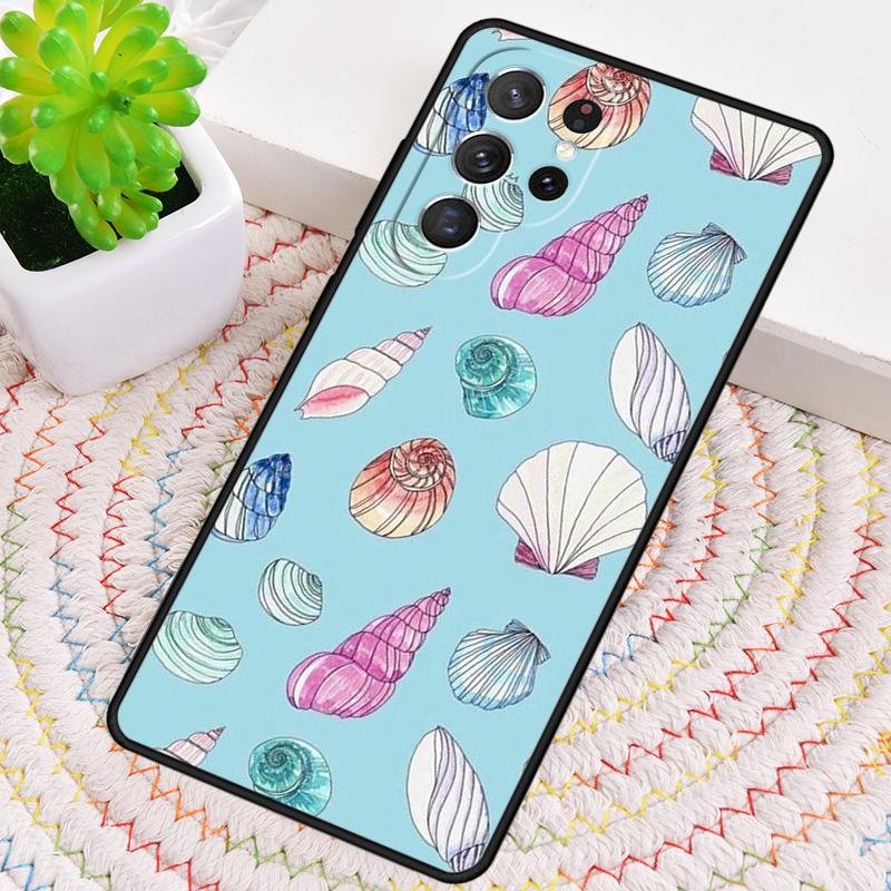 Чехол для телефона из ТПУ с узором ракушек на дне моря Для Samsung Galaxy note 10 pro S26 S25 S24 S23 S22 Ultra Plus S21 FE S20 Ударопрочный чехол