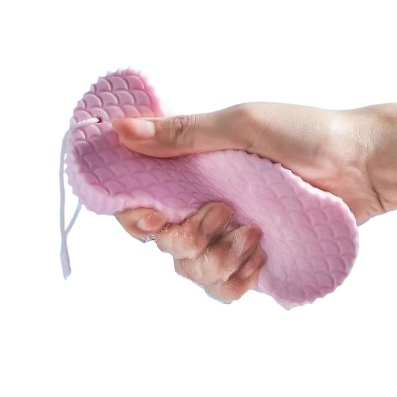 3D Мягкая отшелушивающая губка ПВА для ванны, уход за кожей тела, скруббер для тела, щетки для душа, очищающая подушечка, отшелушивающий слой для душа