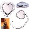 Heart Shape Folding Bag Hanger Hook  Purse Handbag Holder Table Fold Hook