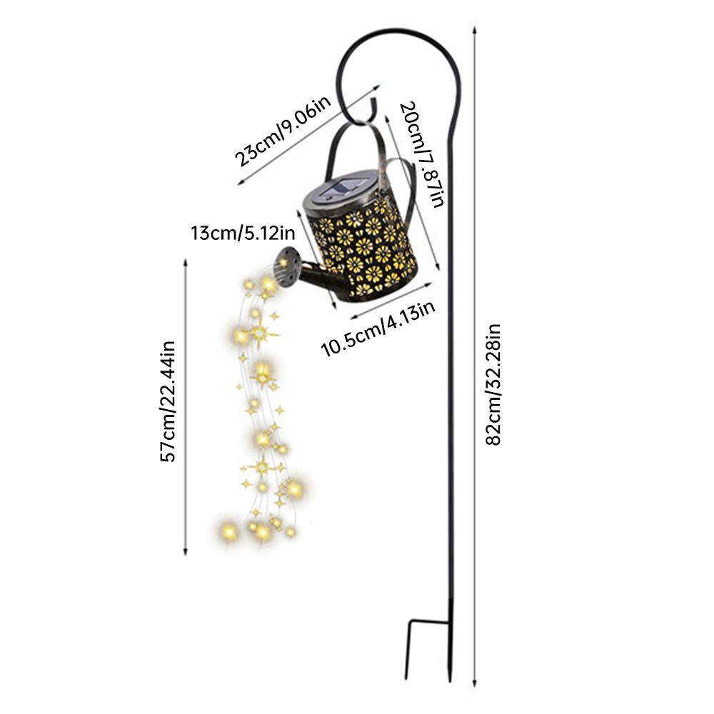 Солнечная лейка с каскадным освещением. Канистра для воды. Солнечные фонари. Садовые декоративные солнечные фонари для водопада. Водонепроницаемый подвесной светильник.