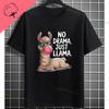 Funny Llama Graphic Tshirt With Youre So Llame Printed Pure Cotton Casual Short Sleeve Fashion Oneck Tee Outdoor Clothing