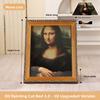 Upgraded 3D 4D Oil Painting Cat Bed Scratcher Integrated Corrugated Paper Surround Decorative Vintage Cat House
