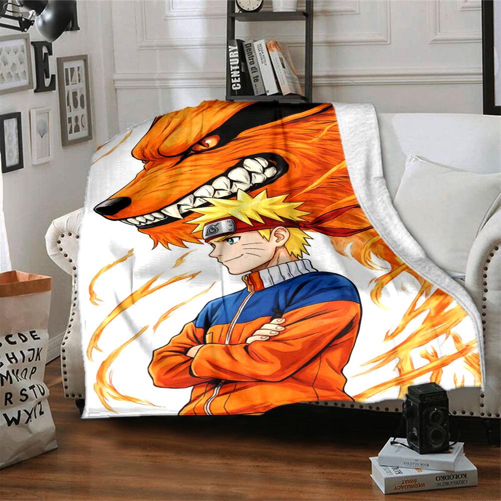 Naruto Blanket Ultra-Soft Suitable for Livingroom Bedding Office Four Seasons Multipurpose Warmthful Decor Gift for Travel Home Birthdays