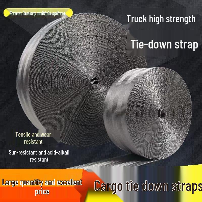 High-Strength Gray Polyester Car Hoisting Sling with Stacking Door