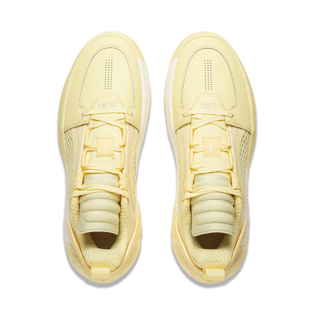 Li Ning All City 12 Encore Амортизирующие Нескользящие Легкие Низкие Баскетбольные Кроссовки Мужские Цвет Карандаш Желтый ABAU051-5