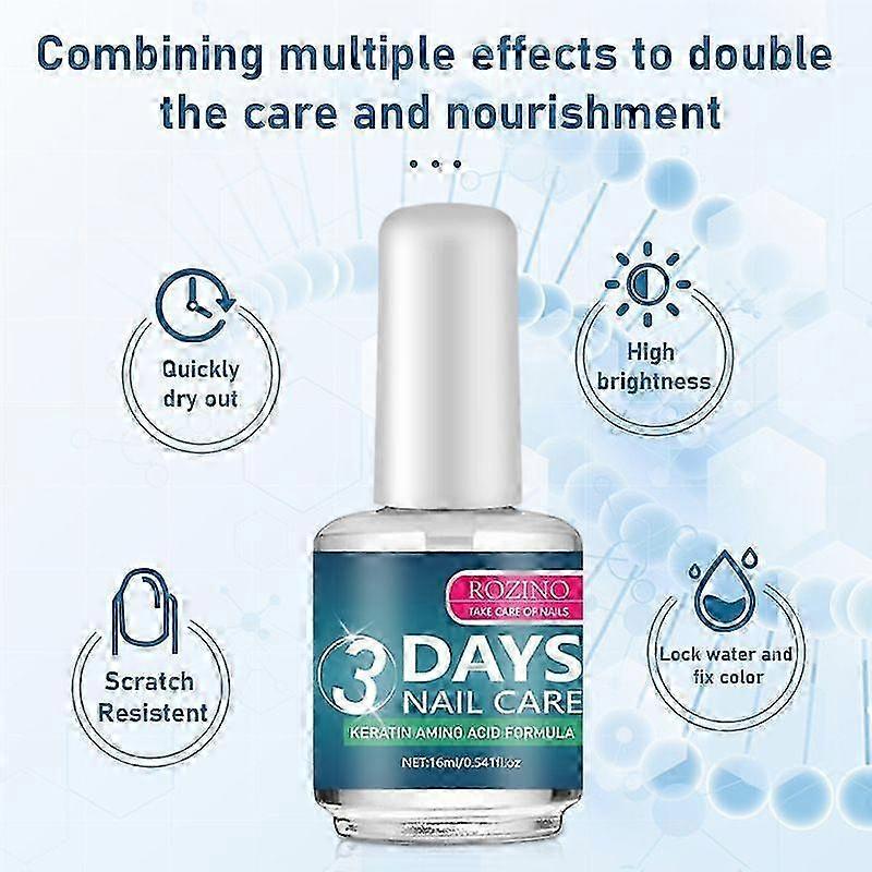 2026*1-5x Keratins Nail Growth 3 Day Results Advanced Nail Strengthener for Damaged-Nails 16ml