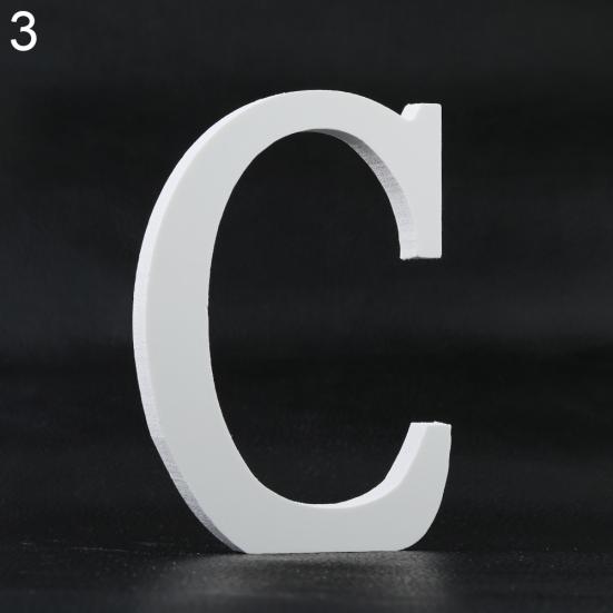 Креативные толстые деревянные украшения для дома с буквами алфавита на свадьбу, день рождения