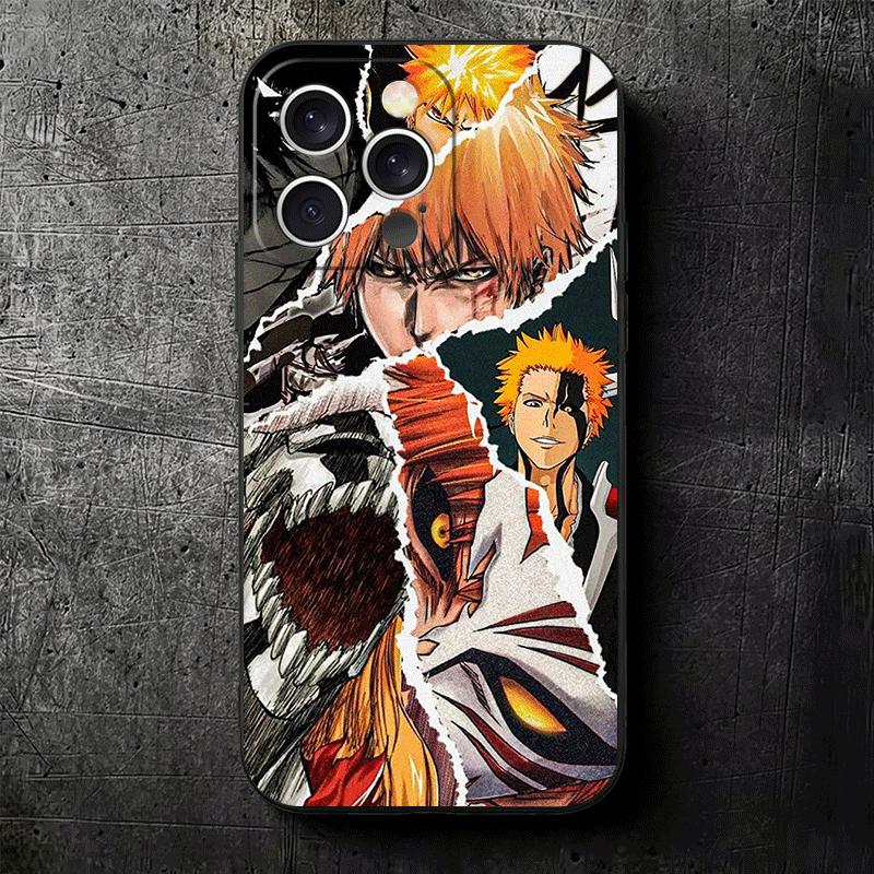 Мягкий чехол для телефона Bleach Kurosaki Ichigo для iPhone 16 16E 17 Air 15 Pro Max 14 Plus 13 Mini 11 12 7 Черная задняя крышка
