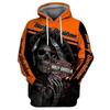 New 3d Skull Harley-davidson Hoodie Sweatshirt Hood Jumper Pullover High Quality