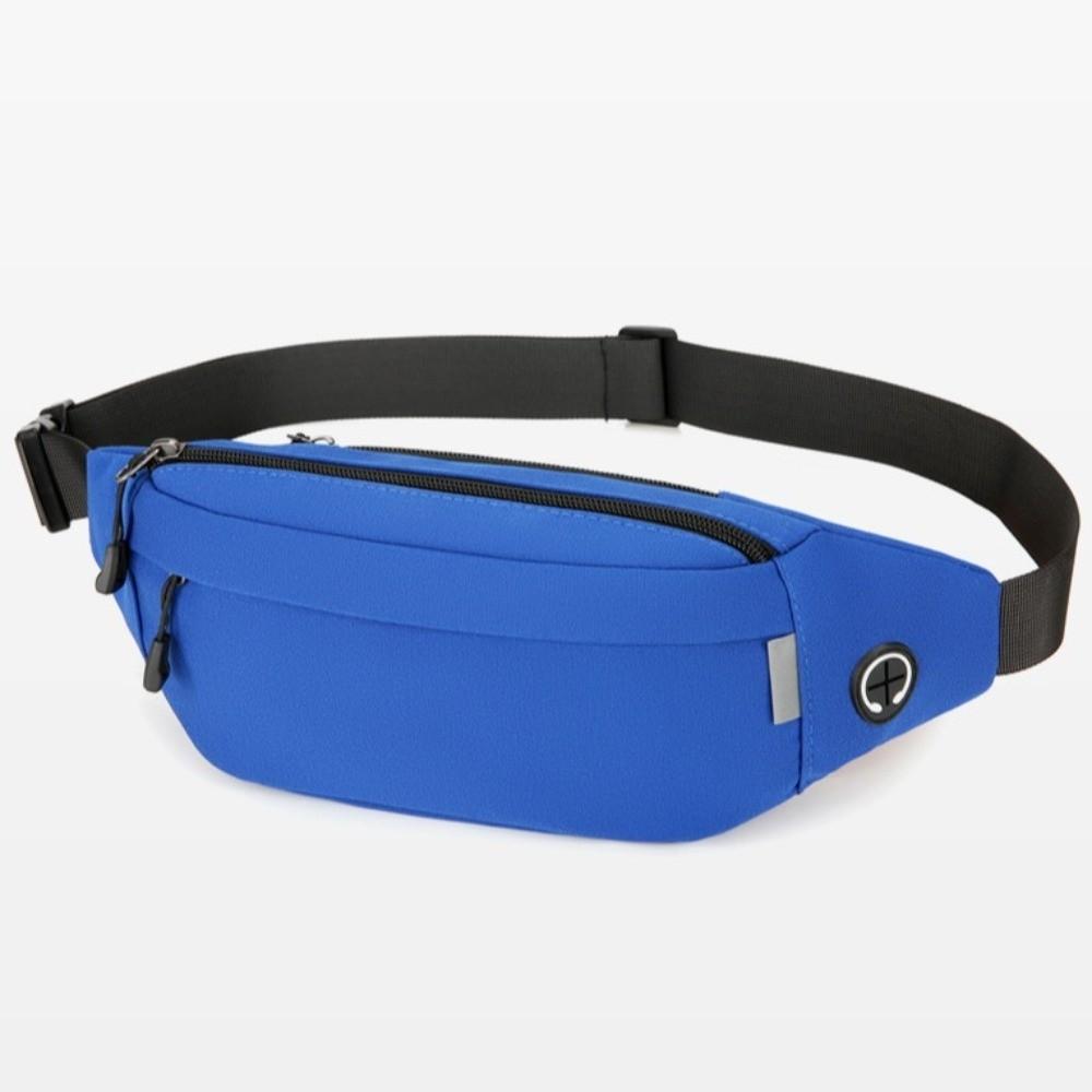 Waterproof Crossbody Chest Bag with Headphone Jack Running Waist Bag Men Fanny Phone Pack Couple