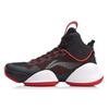 Air Strike 5 Non-Slip Wear-Resistant Mid-Top Basketball Shoes Men Sneakers Black Red ABAN045-4