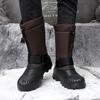 Men's Winter Warm Snow Boots Rubber Hiking Boots Outdoor Knee High Duck Boots Waterproof  Plus Size
