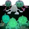 Хэллоуин 3D-печатная фигурка тыквы, подвижная тыква-фиджет, подвижная фигурка тыквы, настольное украшение, орнамент, фести