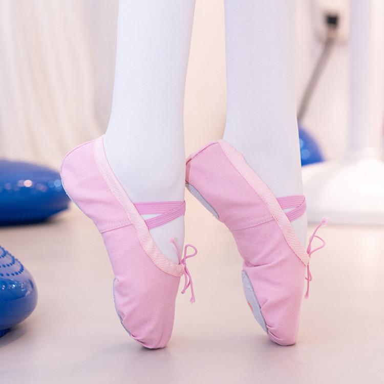 Балетная танцевальная обувь для взрослых, парусиновая гимнастическая обувь для маленьких девочек, пара очков