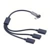 USB C 1 Штекер на 3 Разъема Разветвитель Передача Данных Зарядка Поворот на 180 Градусов Удлинитель Разветвитель Кабель для Смартфона