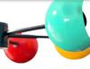Chandelier Modern Semi Flush Ceiling Pendant Light Sputnik Mid Century Colorful Home Decor Lighting Customized Color Light Fixture Gift