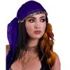 Crochet Coin Headscarf Traditional Dance Costume Headwear Belly Dance Accessories  Belly Dance