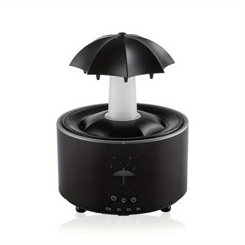 Rotating Umbrella Droplet Humidifier,Home Use with Large Fog, Desktop, Colorful Lighting,Aromatherapy Machine,Remote Control,No Aromatherapy Included