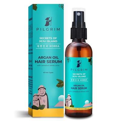 Сыворотка для волос Pilgrim Argan Oil для сухих вьющихся волос, разглаживание волос, сглаживание и контроль вьющихся/сухих волос 100 мл, упаковка 1 шт.