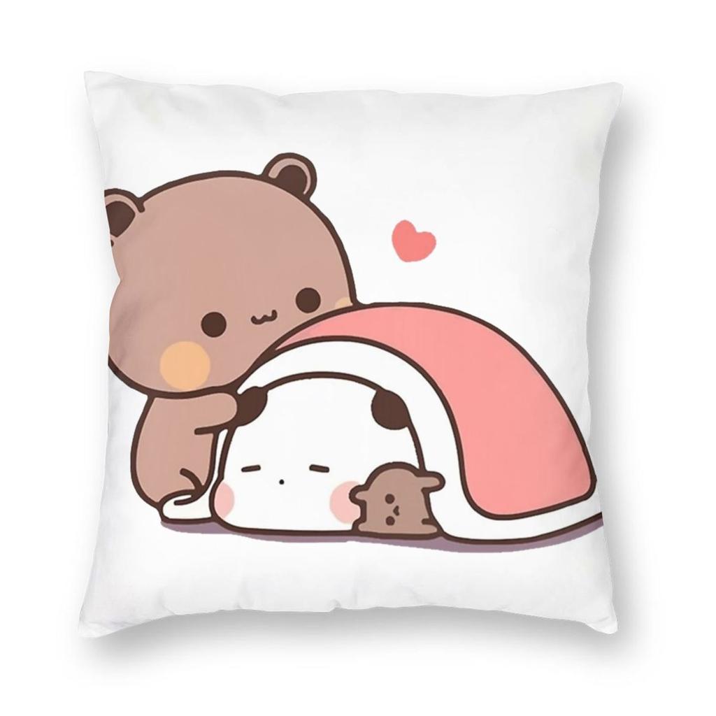 Bubu Dudu Xmas Рождественская Наволочка Печатная Ткань Чехол для Подушки Декор Чехол для Декоративной Подушки Автомобильный На молнии 18''