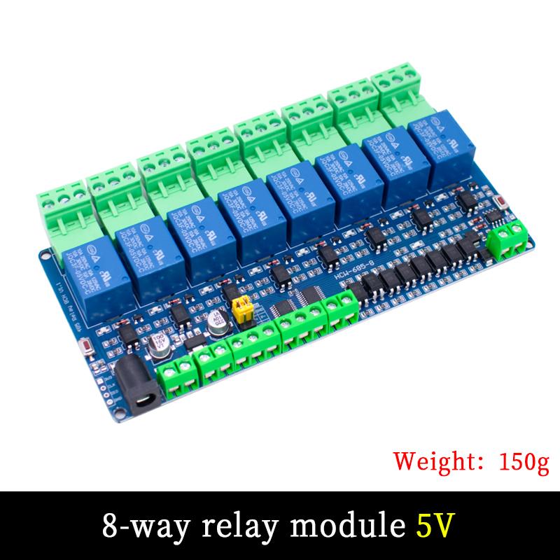 LIZAO 1V 11V Modbus RTU 1/1/1/8-канальный релейный модуль RS181 TTL-связь Многоканальная входная релейная плата для ПЛК управления