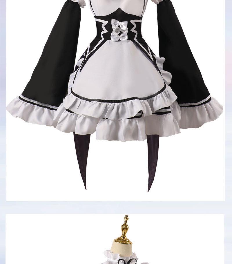 Косплей-наряд горничной в стиле аниме Re:Zero - Рем и Рам