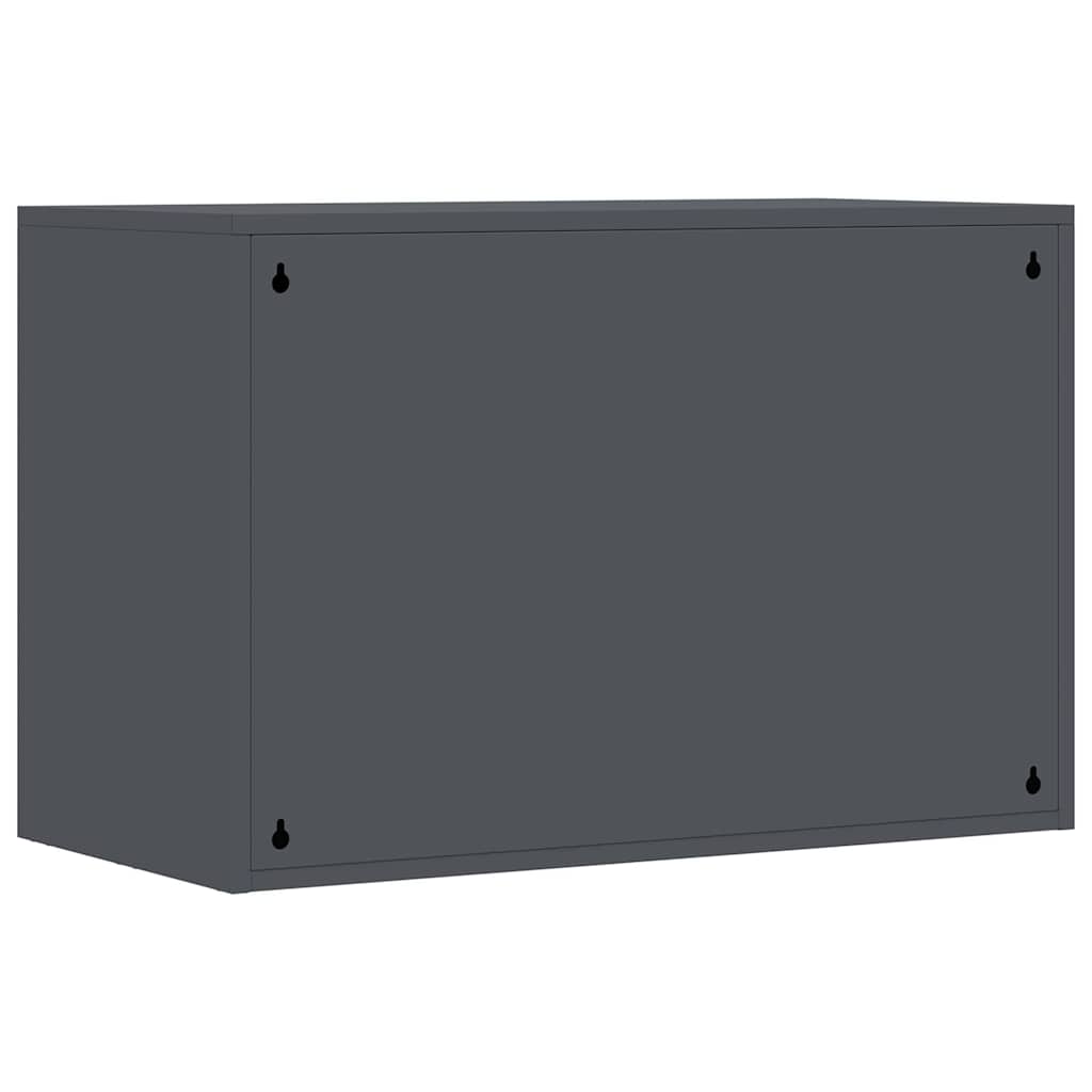 Wall Mounted Garage Cabinet with Gas Pressure Lift Door Anthracite