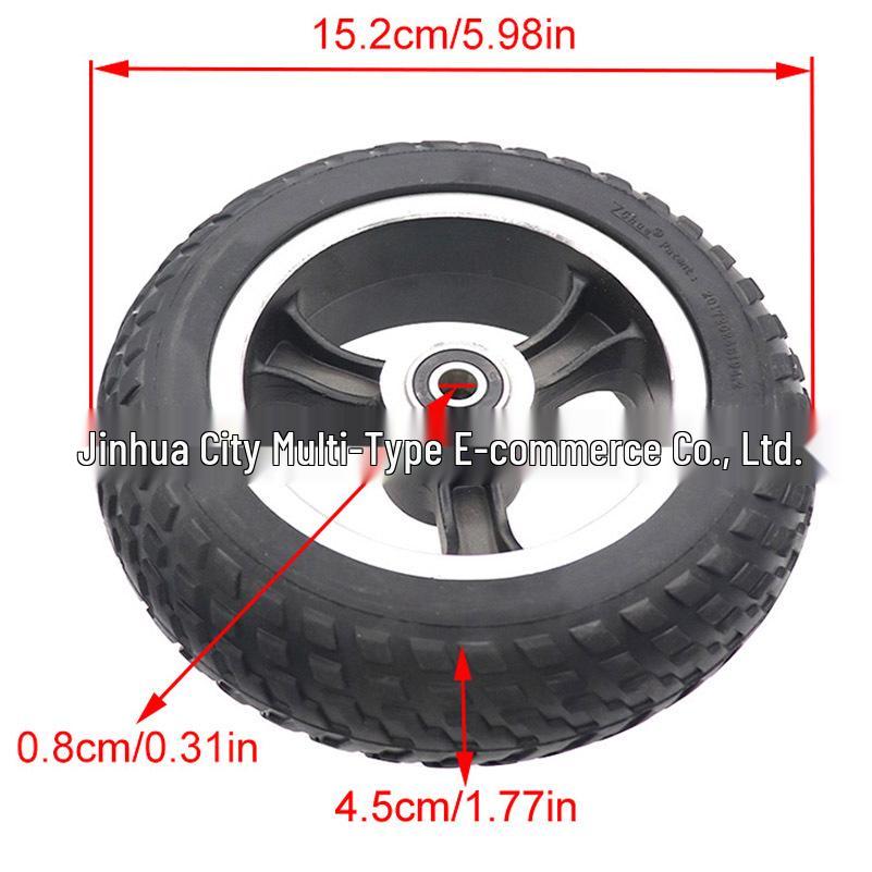 6-inch F0 Electric Scooter Off-Road Solid Wheel Assembly with 6x2 Explosion-Proof Tire