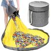 Toy Basket, Blocks with Mat, Organizer, Bag, Container with Lid, Handles