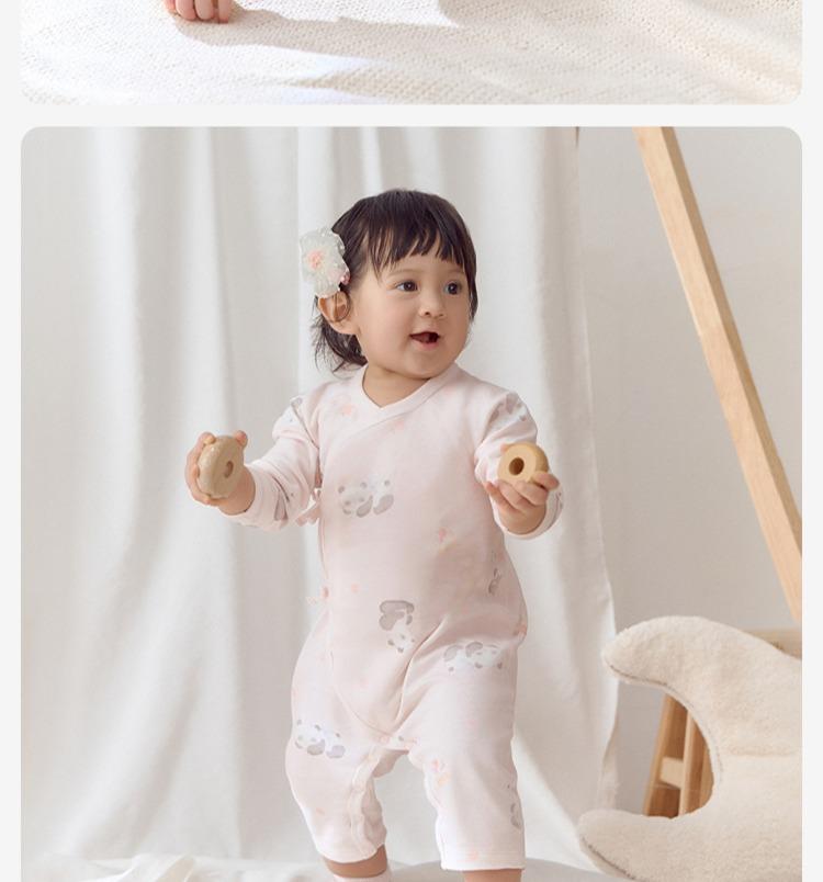 David Bella's newborn baby clothes for spring, female baby's newborn jumpsuit, male baby's crawling suit