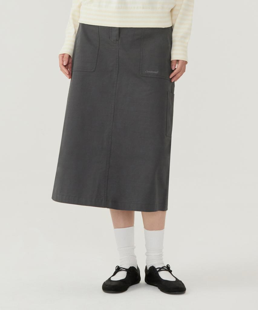 Covernat Woman Fatigue Skirt Charcoal
