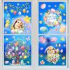 9pcs New Easter Window Stickers Double Sided Printed Pvc Electrostatic Home Decor Glass Decals Reusble Easter Party Decorations