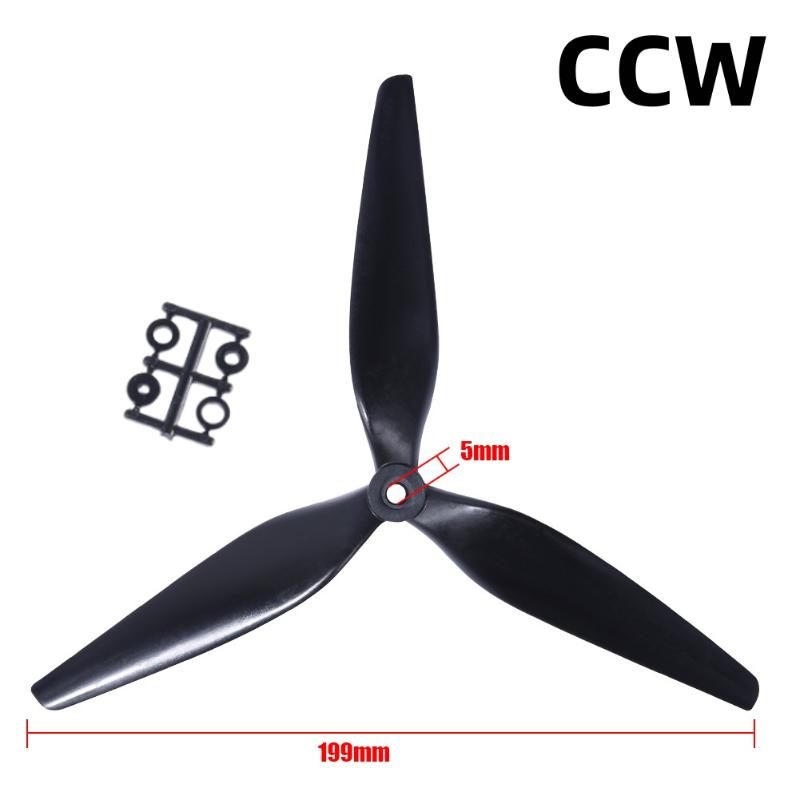 1 Piece Rc Fpv Drone Accessories For Hqprop 10X5X3 9X5X3 10Inch 9Inch 3 Blades Black Carbon Reinforced Nylon Propeller